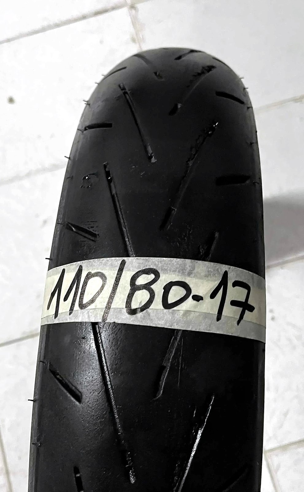 Used motorcycle tyre 110/80-17