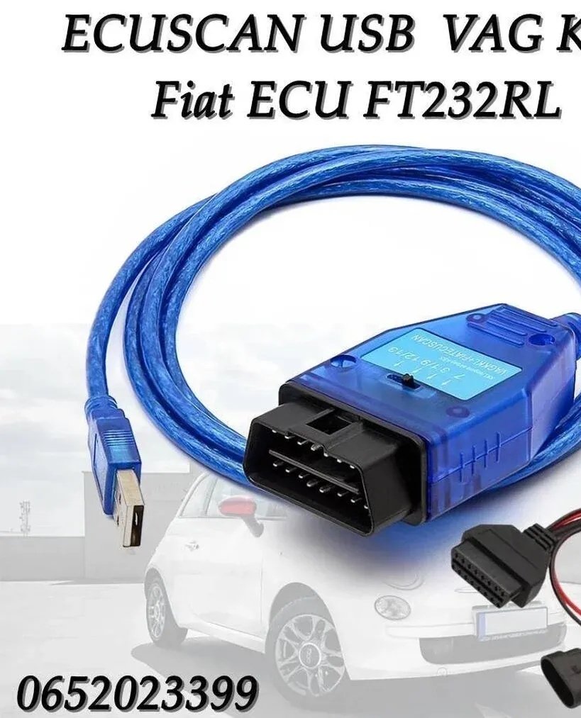 Fiat ECU Diagnostic Scanner ECUSCAN USB VAG KKL FT232RL 409.1 OBD2