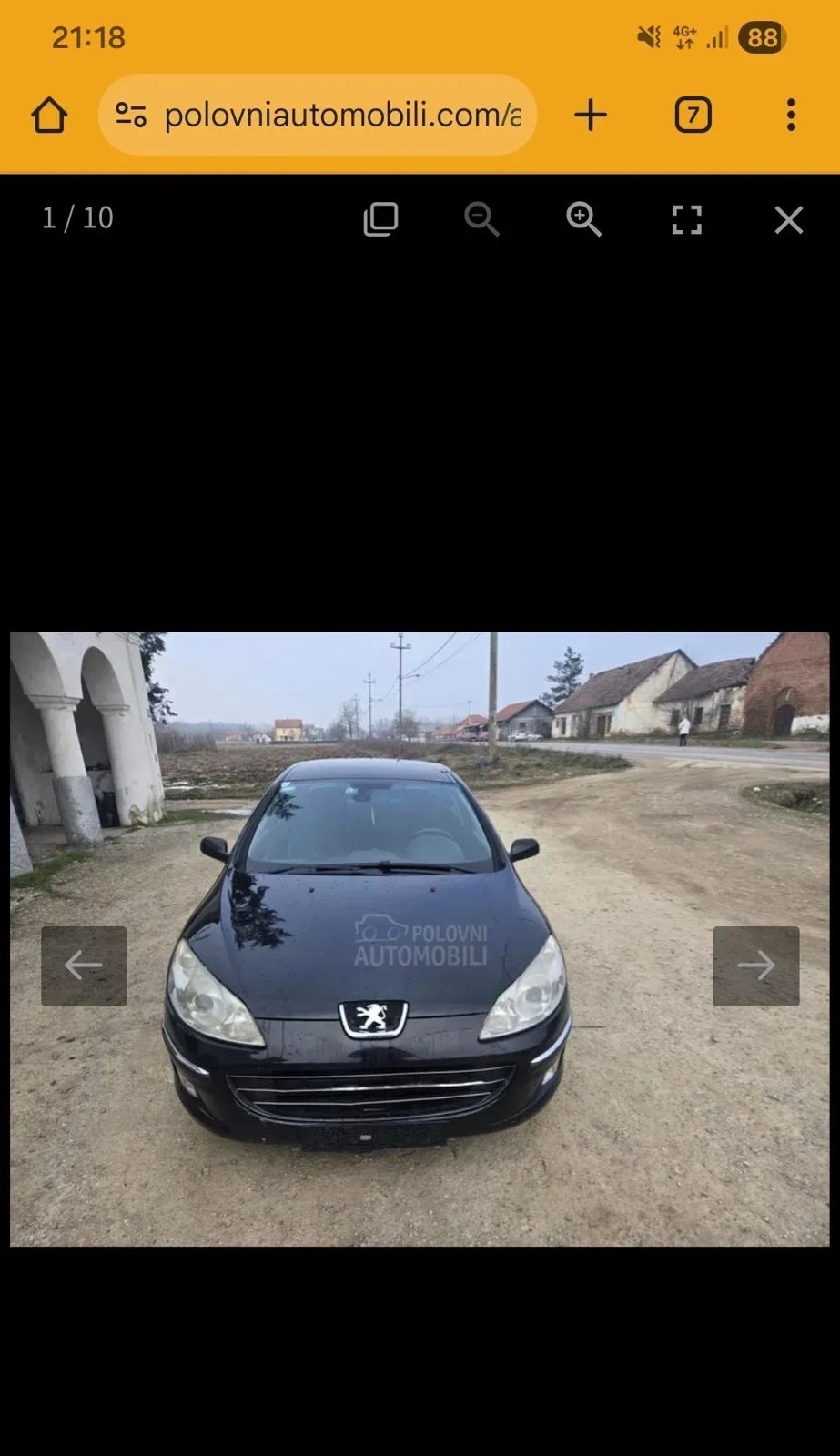 Headlights Peugeot 407