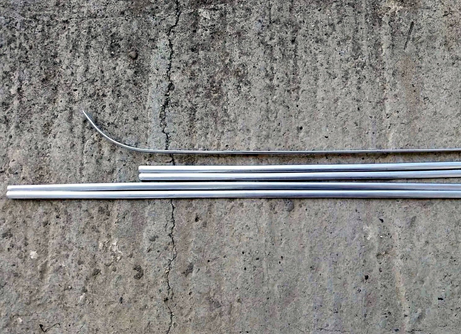Set of 5 roof rails for Fiat