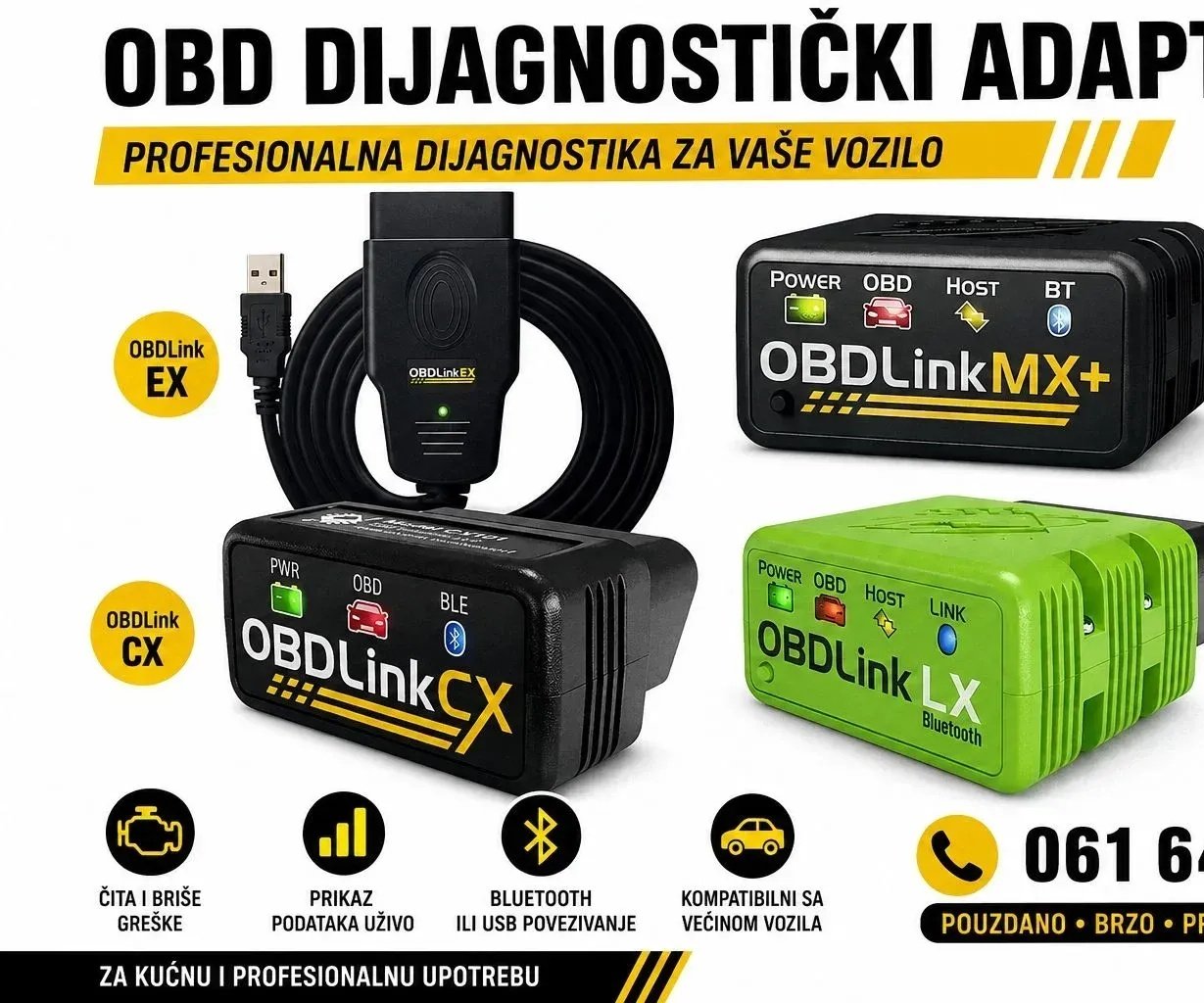 OBDLink MX+ OBDLink LX OBDLink CX BLE OBDLink EX Bluetooth OBD2 диагностический сканер