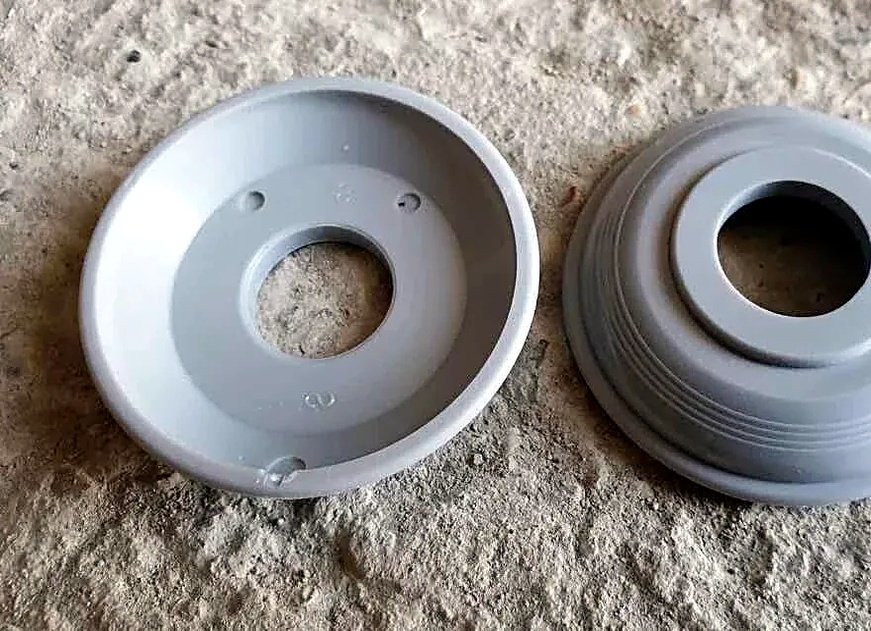 Plastic under handle Fiat Punto grey pair