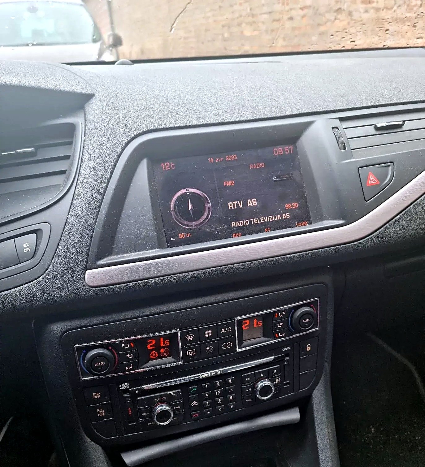 Citroen C5 X7 navigation screen