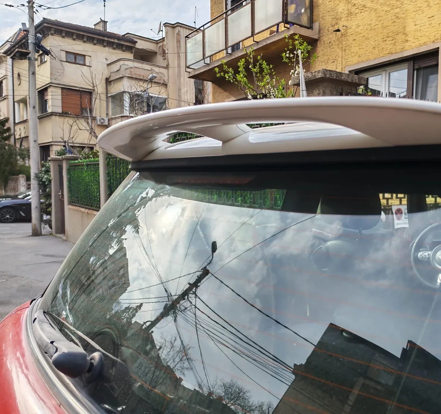 Mini Cooper S boot spoiler
