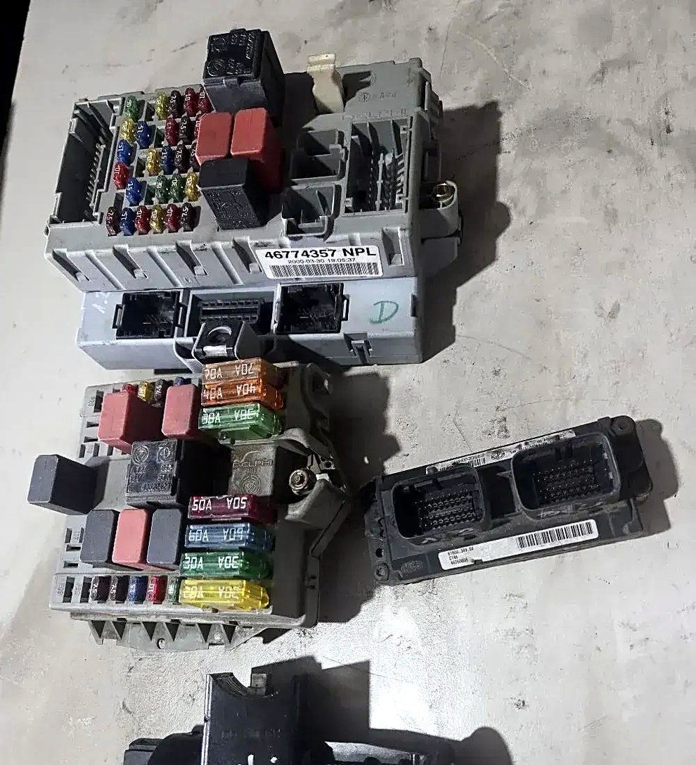 Engine control unit set Fiat Punto 1.2 8V