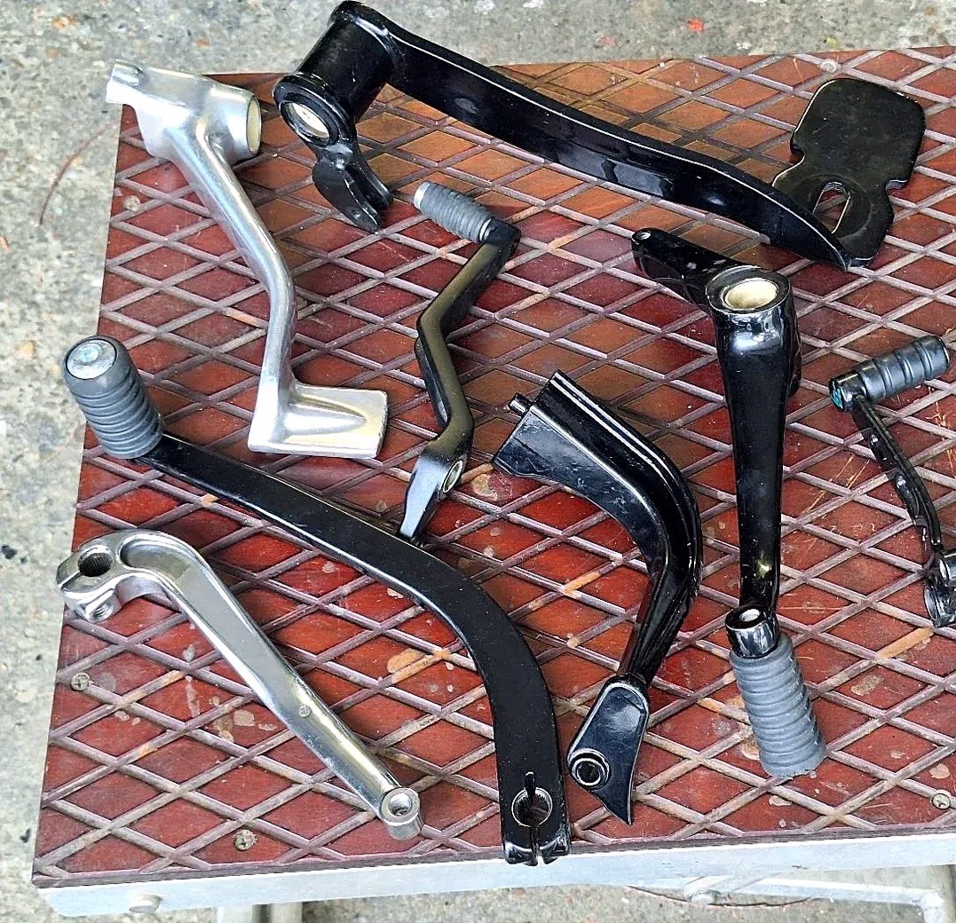 Harley Davidson swingarm and brake levers
