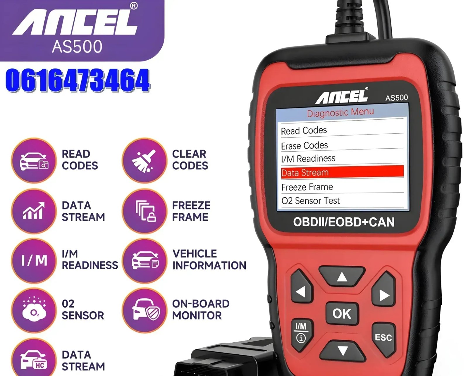 Ancel AS500 OBD2 Auto Dijagnostika