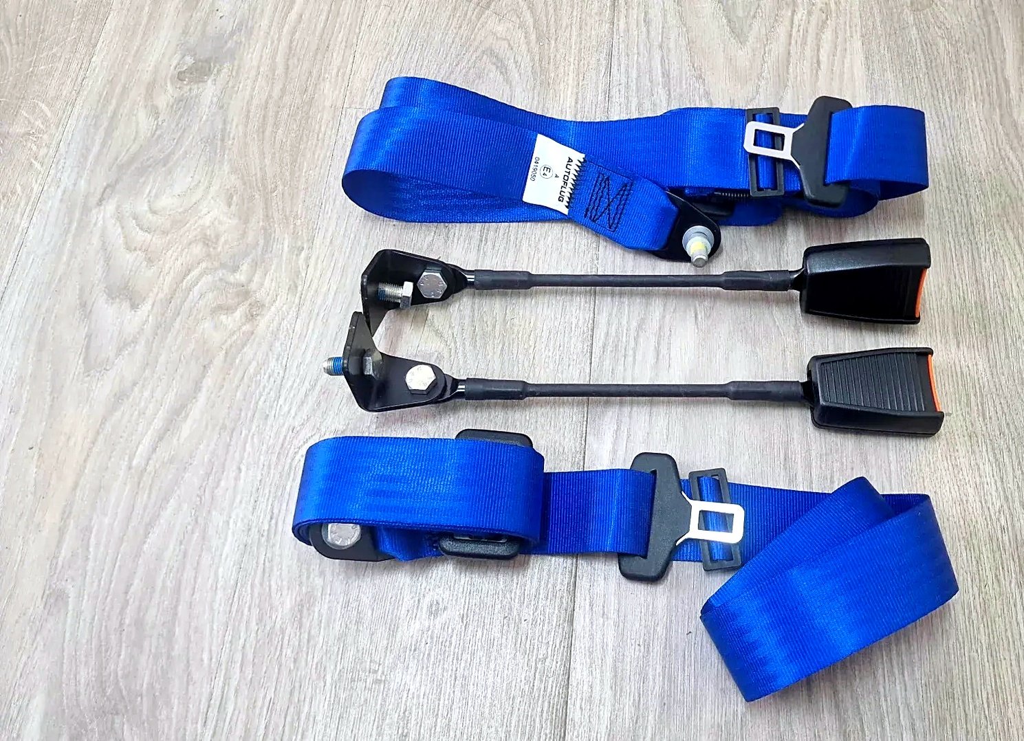 Seat belts Fiat Punto blue