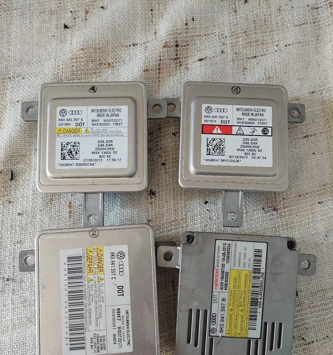 Xenon ballast VW Audi Skoda 8K0941597B 8K0941597C 8K0941597E