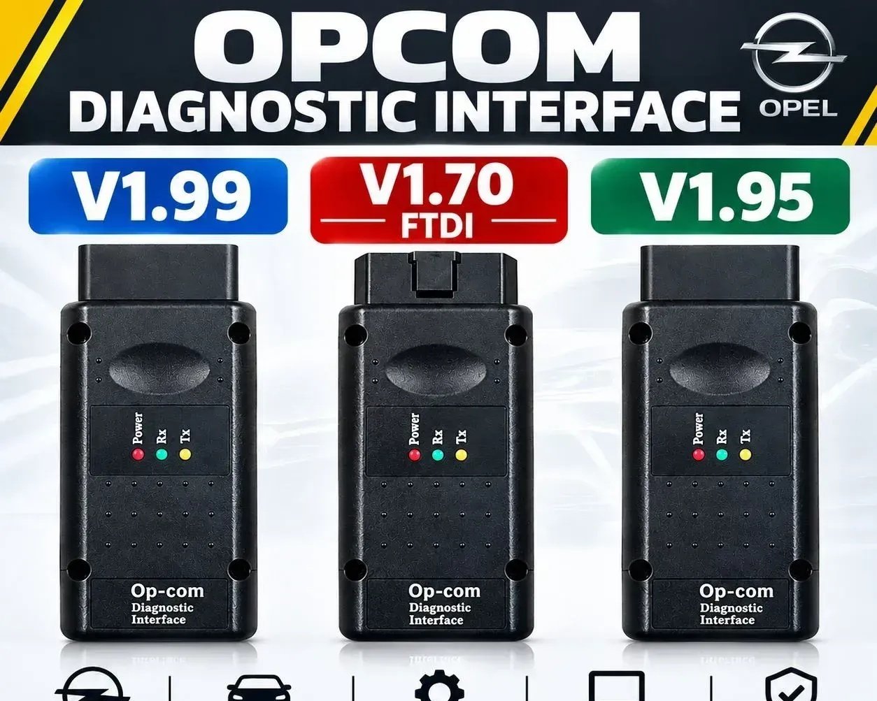 OPCOM OBD2 Diagnostic Scanner PIC18F458