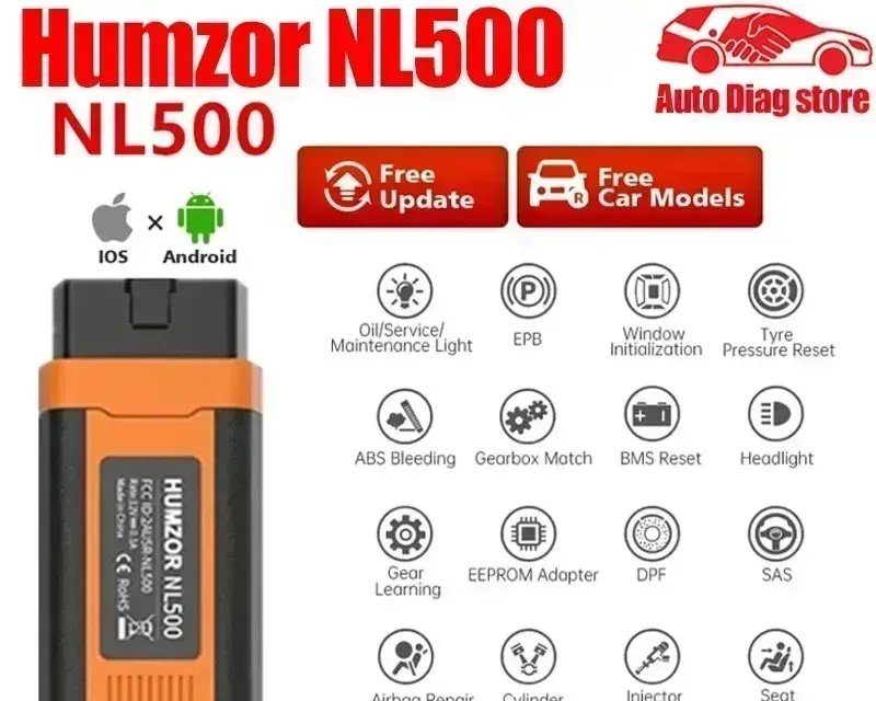 Humzor NEXZSCAN NL500 Bluetooth OBD2 Auto Dijagnostika