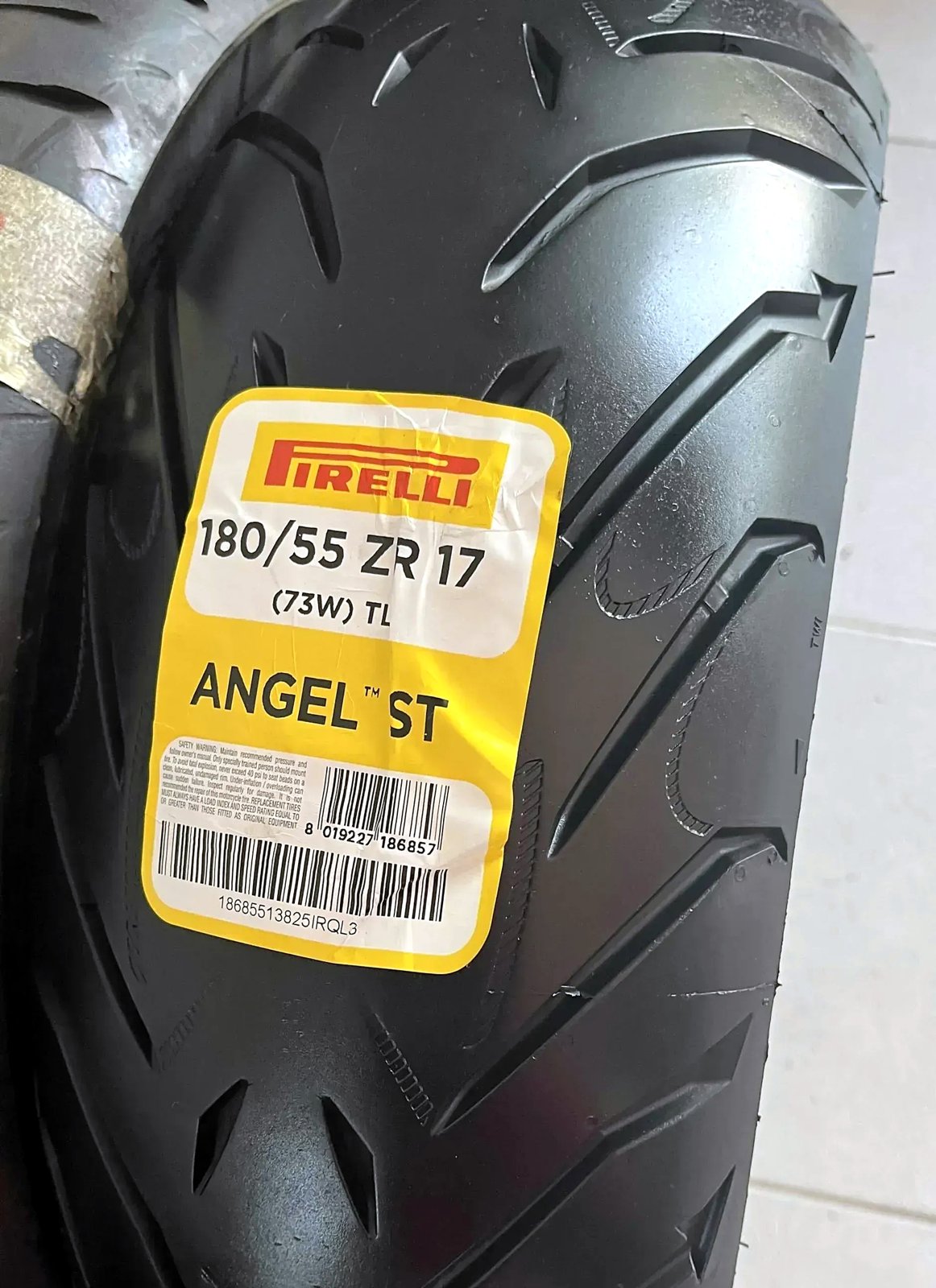 Used motorcycle tyre Pirelli Angel 180/55-17