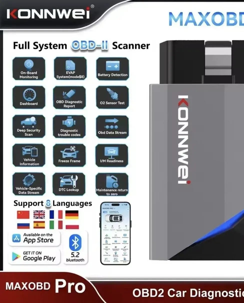 KONNWEI MAXOBD Pro Bluetooth OBD2 Scanner