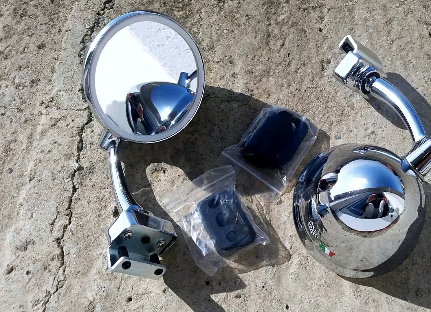 Door mirrors pair Fiat Fića