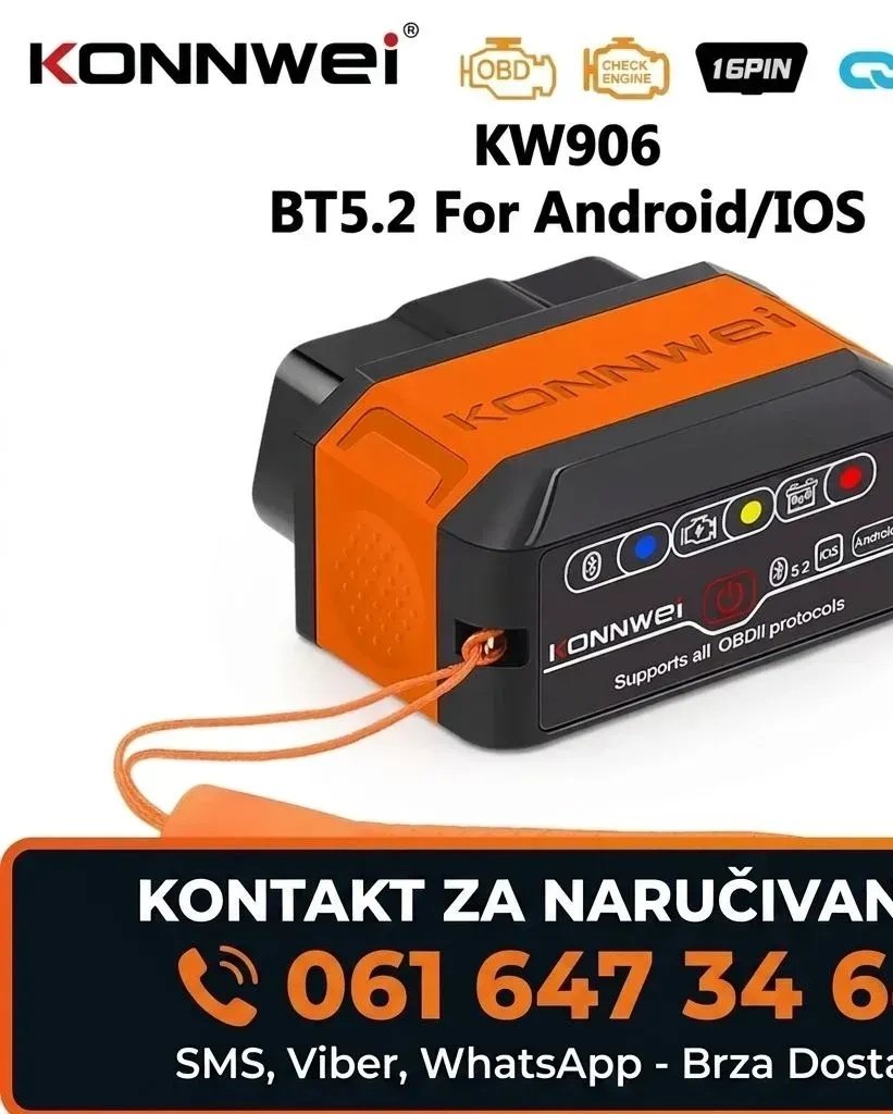 Konnwei KW906 Bluetooth OBD2 Auto Diagnostic Scanner