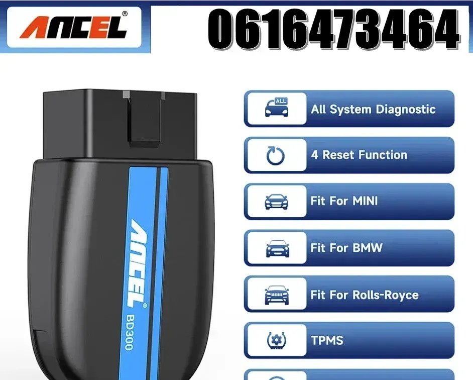 ANCEL BD300 Bluetooth OBD2 Сканер BMW Mini Rolls Royce