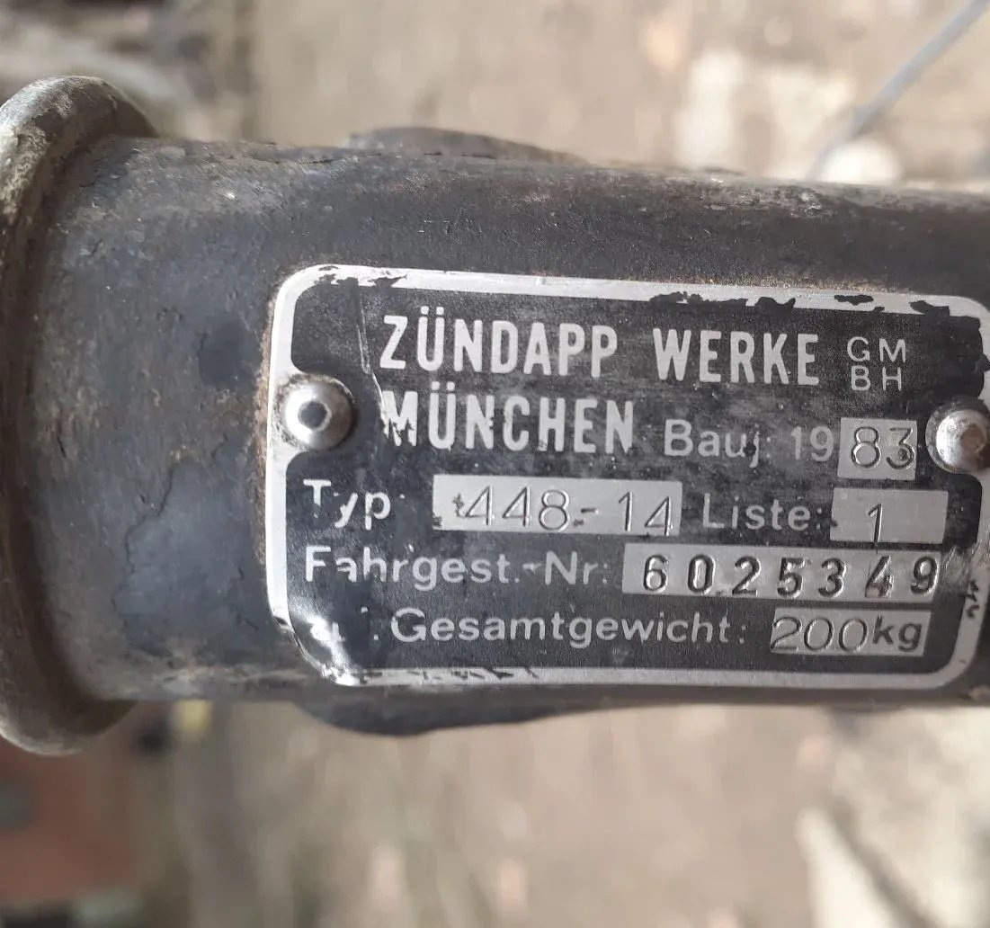 Zundapp frame 1983