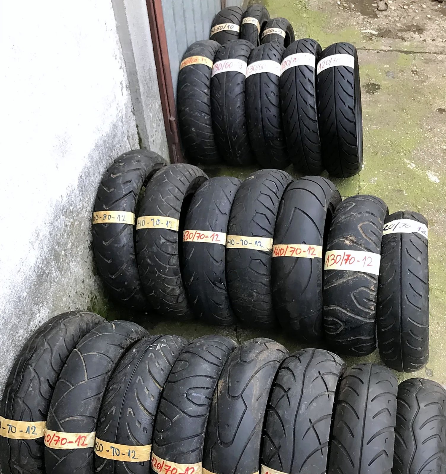 Used scooter tyres various sizes