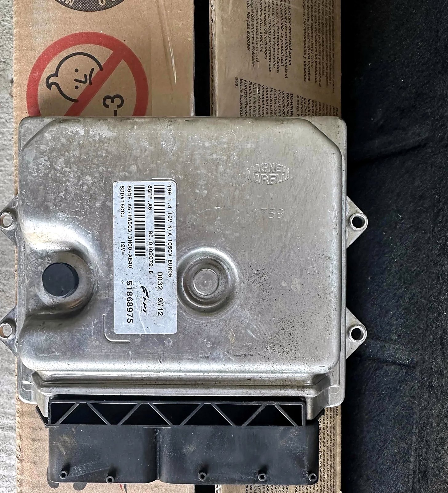 Engine control unit Fiat Evo 1.4 MultiAir