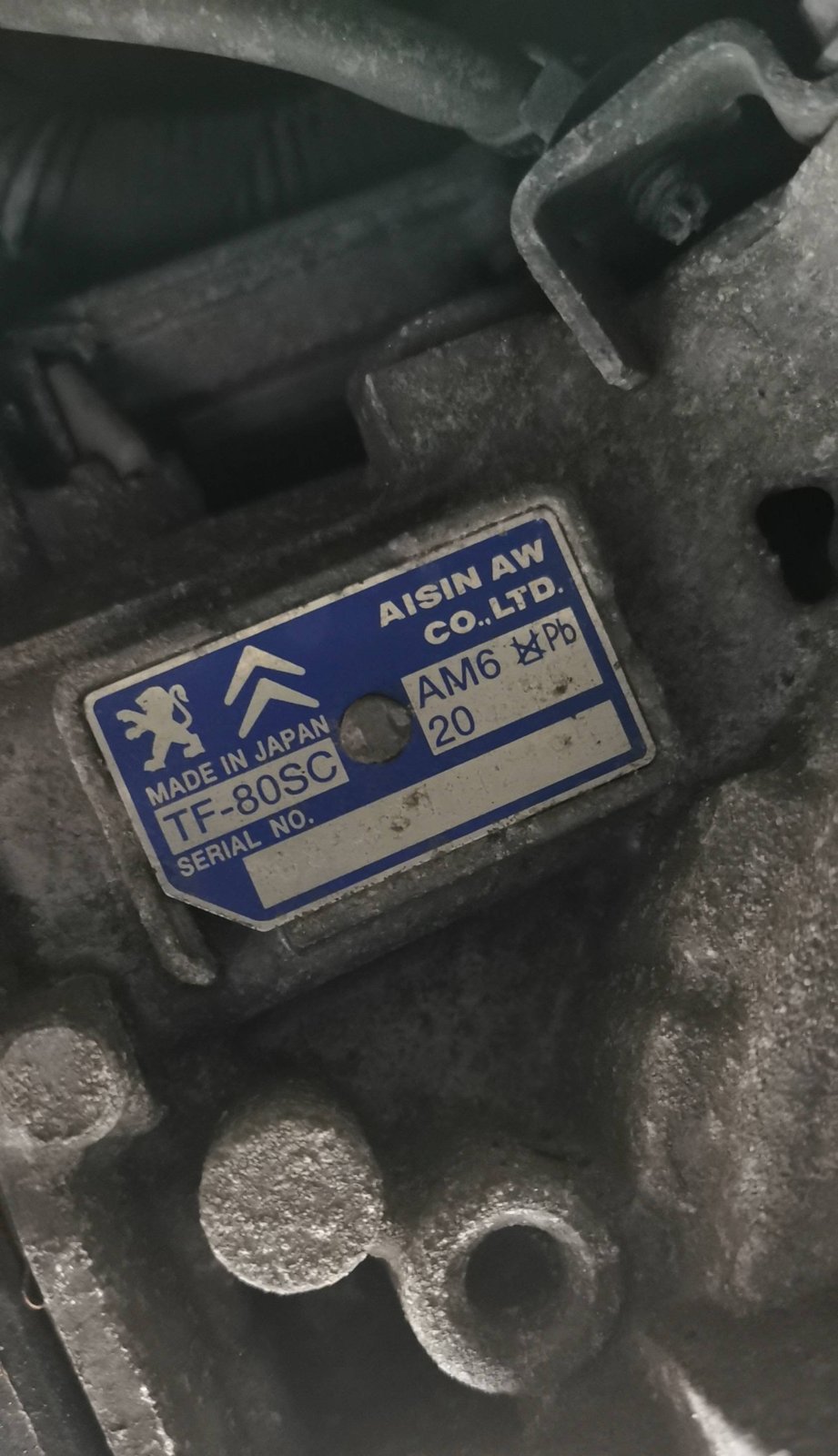 Automatic transmission Peugeot 407 6-speed