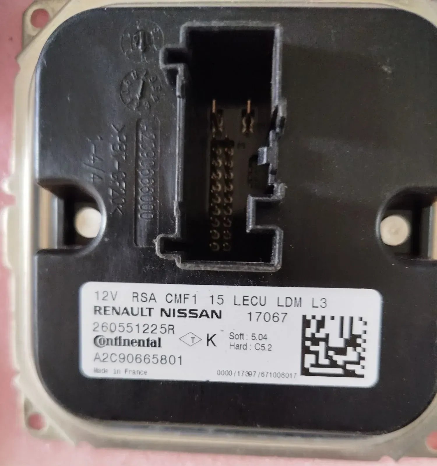 LED Трансформатор Renault A2C90665801