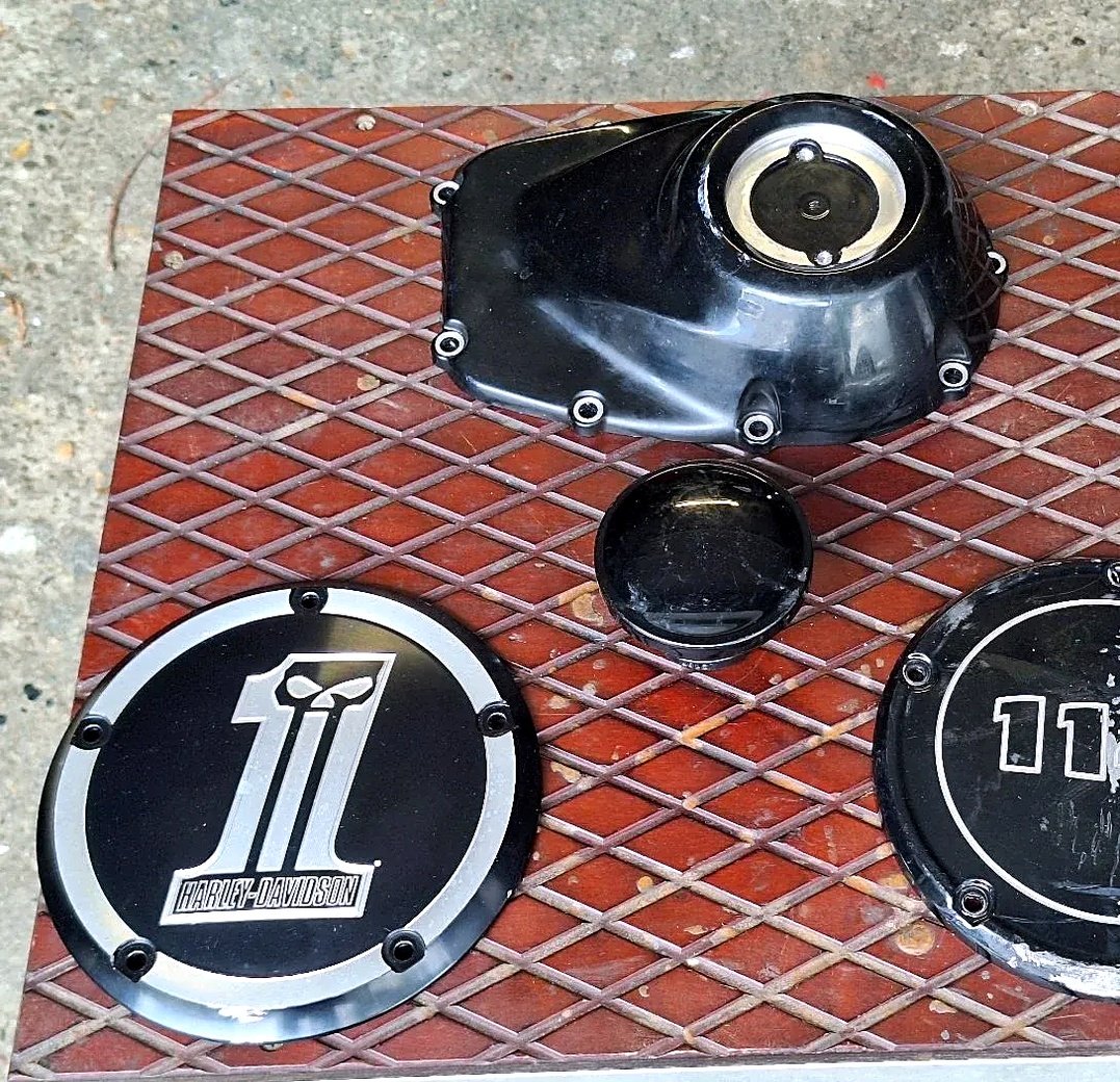 Harley Davidson motor cover and fuel tank cap
