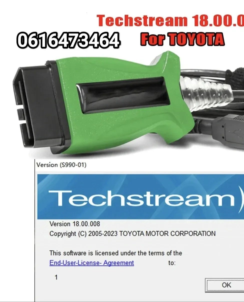 Toyota Techstream DLC3 OBD2 Диагностический сканер V18.00.008