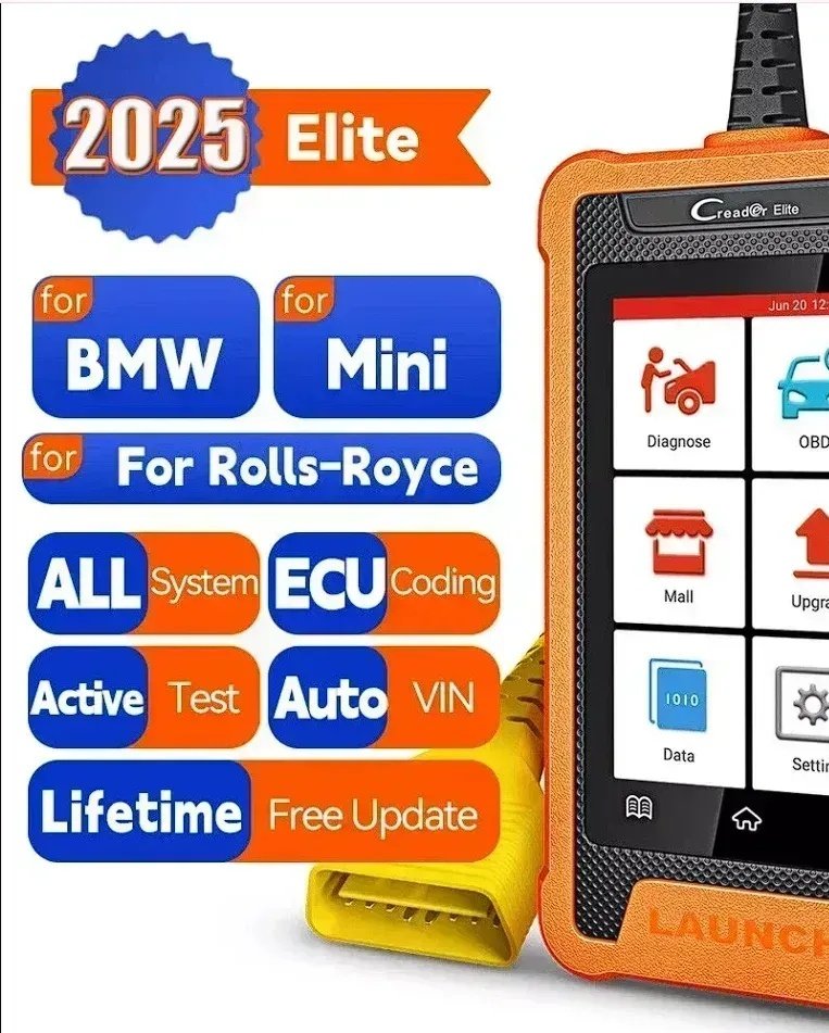 LAUNCH X431 Elite Full OBD2 Diagnostic Scanner BMW Mini Rolls-Royce