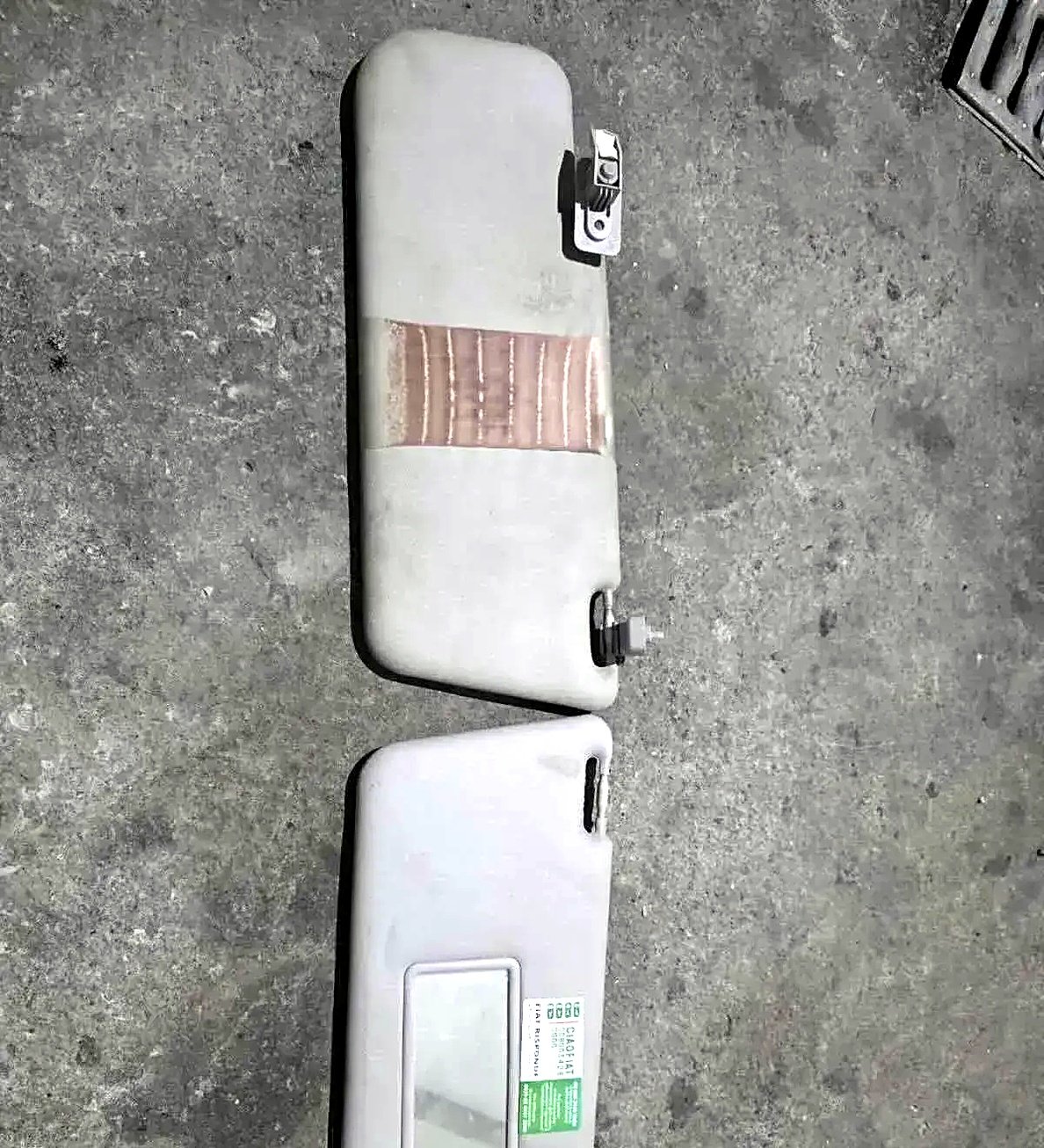 Sun visors Fiat Panda