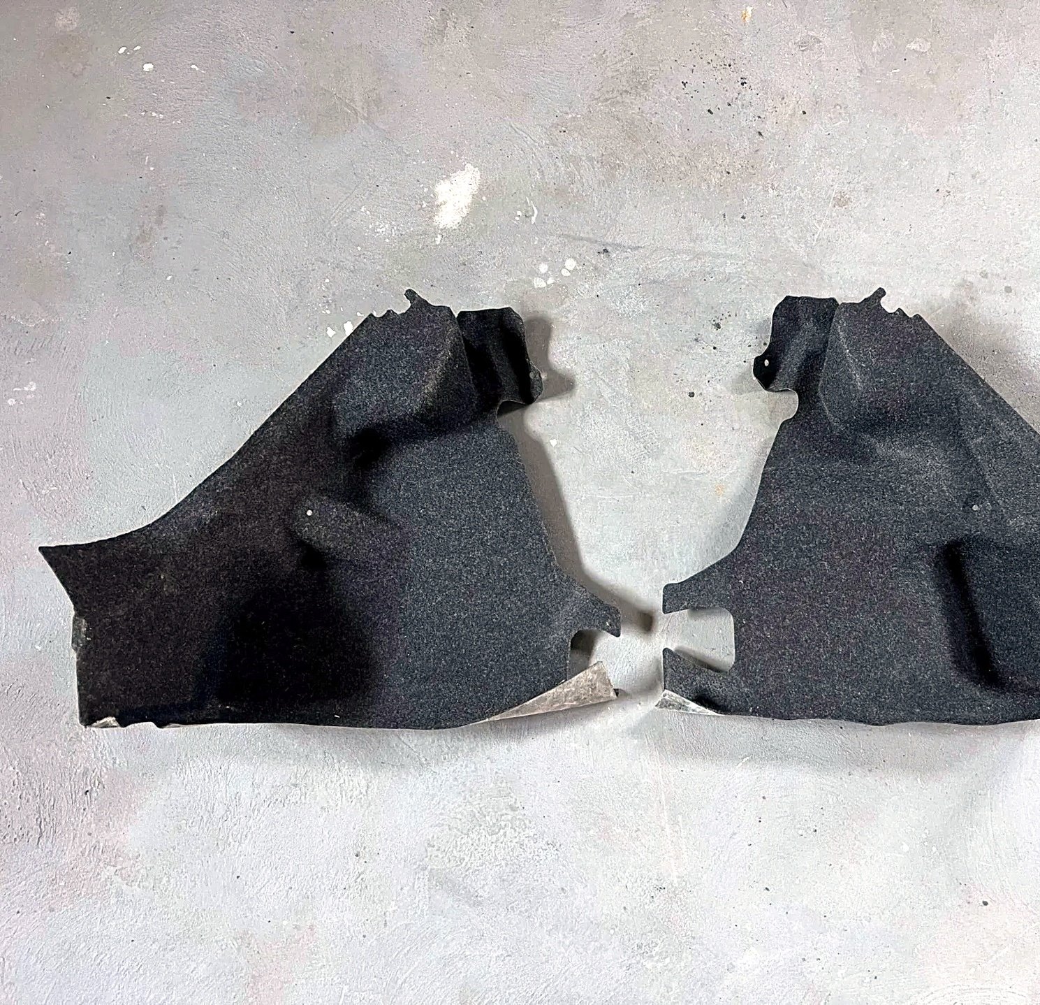 Rear left right floor carpet Fiat 500