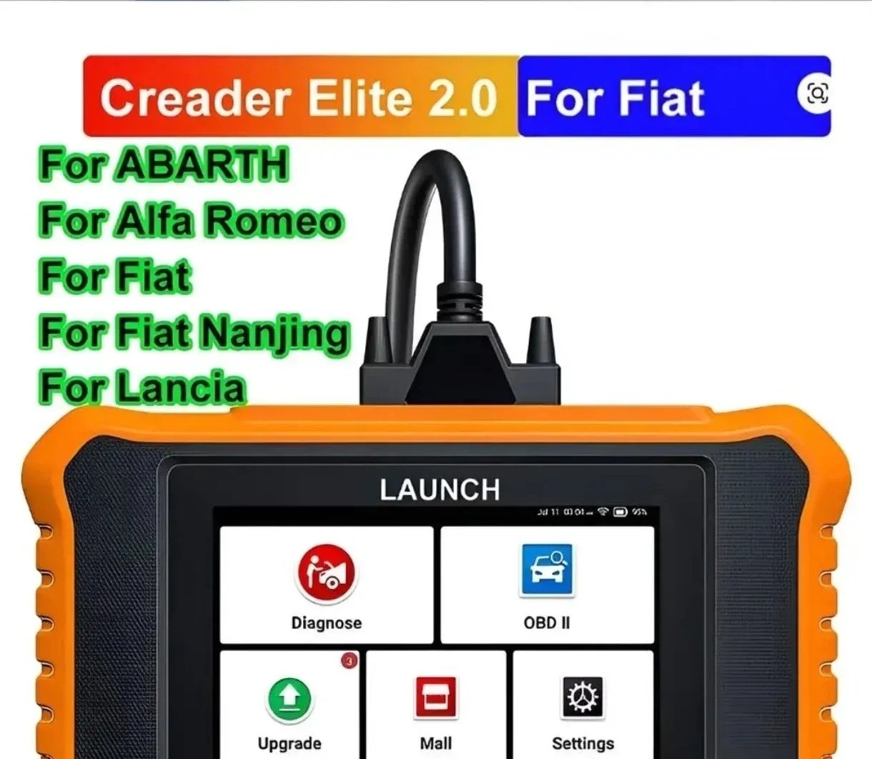 LAUNCH X431 Elite OBD2 Диагностический сканер Peugeot Citroen Fiat Alfa Romeo Lancia