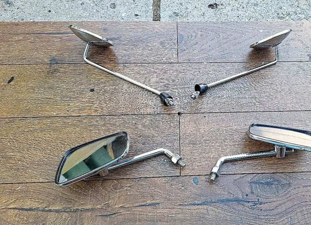 Chrome mirrors round and square
