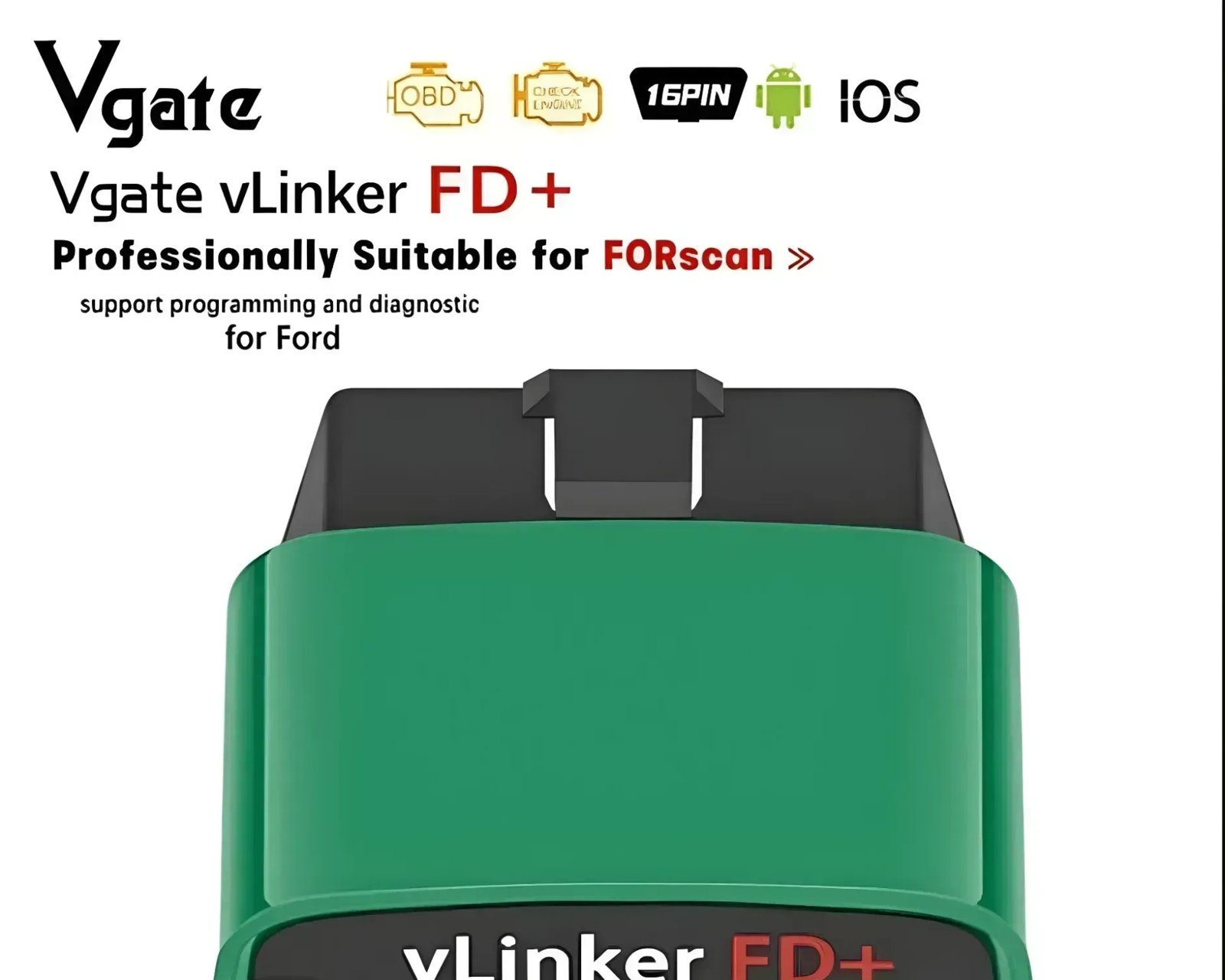Vgate vLinker FD+ Bluetooth V2.2 OBD2 Diagnostic Scanner for Ford and Mazda