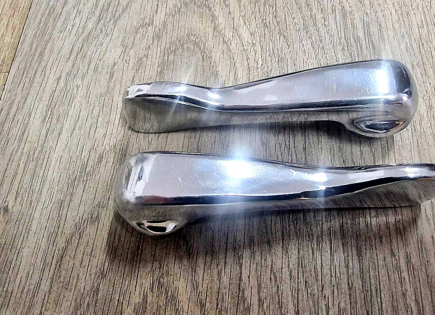 Door opening handles Fiat metal pair