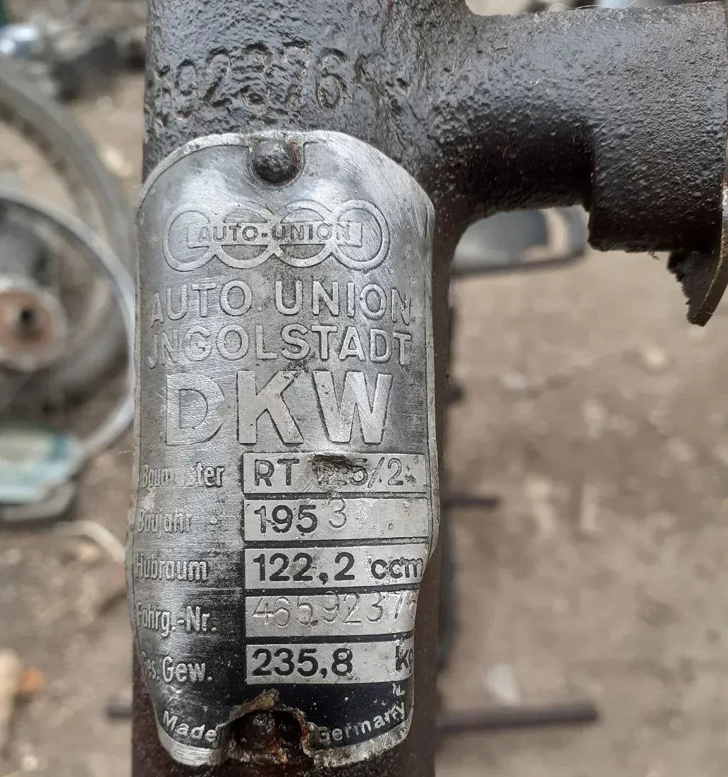 DKW 125/2 ram 1953