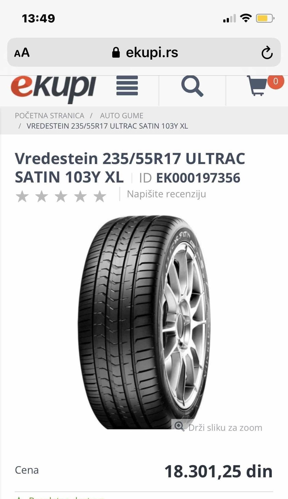 Vredestein Ultrac Satin 235/55 R17 103Y XL