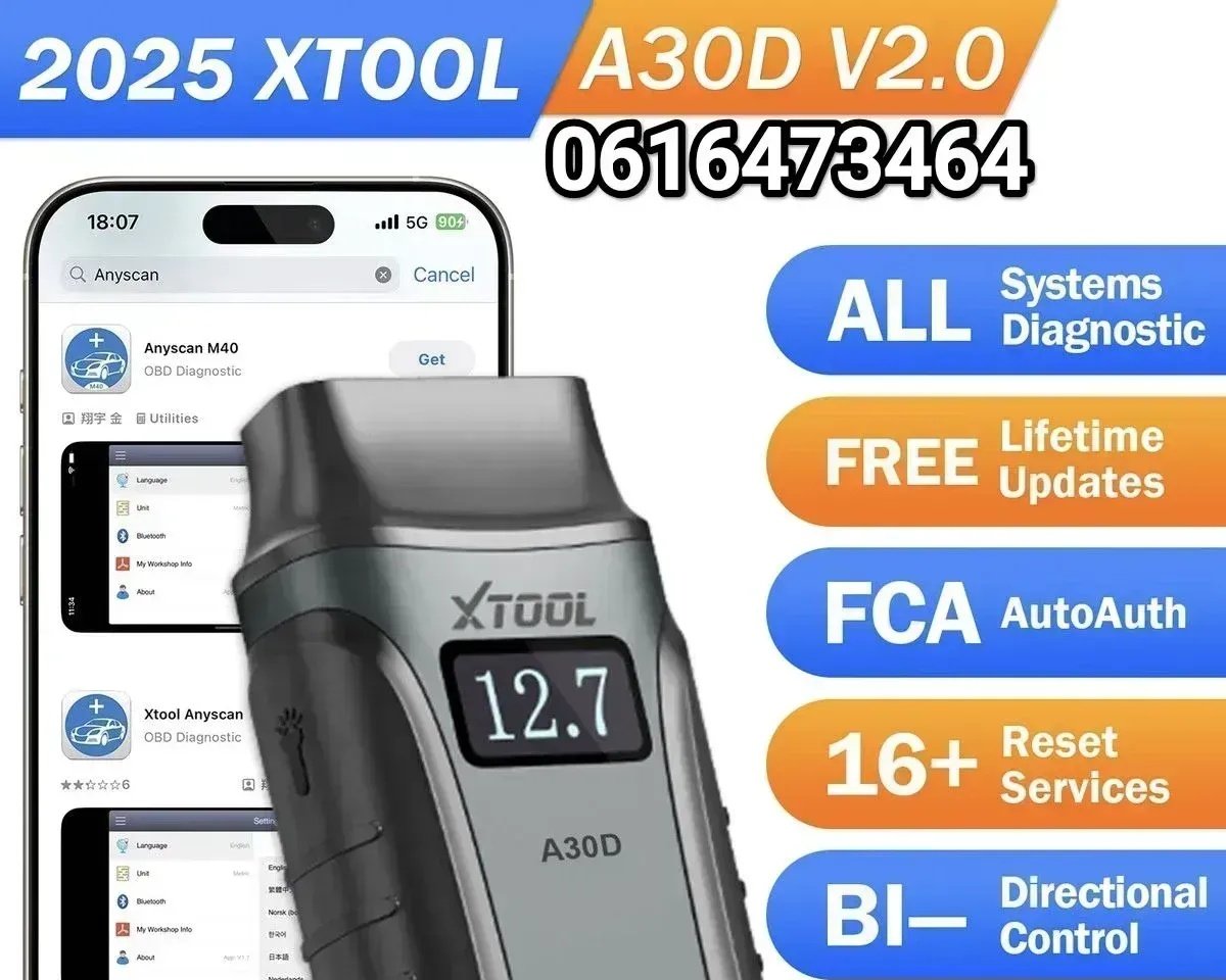 XTOOL Anyscan A30D V2.0 Bluetooth OBD2 CAN-FD Dijagnostički skener