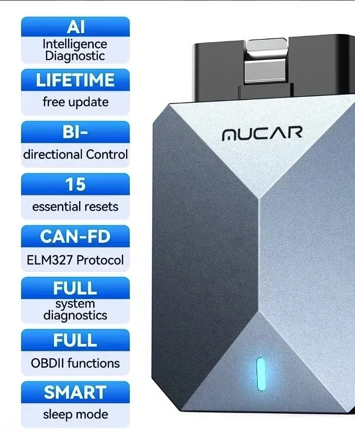 MUCAR BT200 MAX OBD2 CAN-FD Dvosmerni Dijagnostički Skener