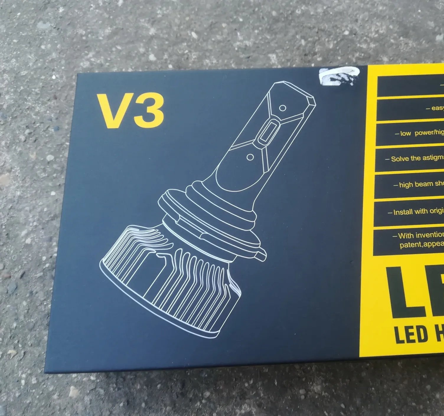 LED H7 Canbus headlight bulbs with error canceller