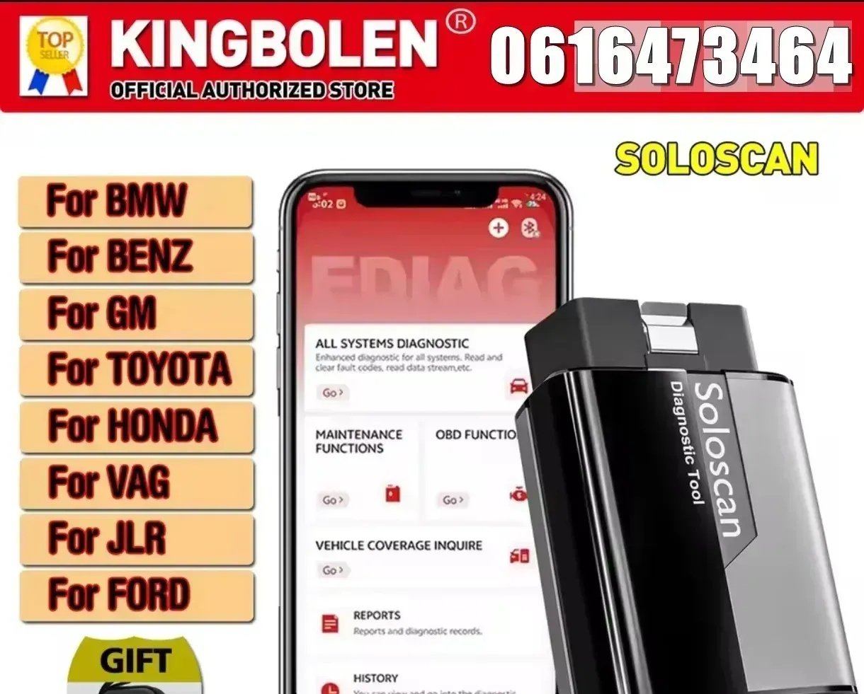 Kingbolen Soloscan OBD2 Bluetooth Diagnostic Scanner