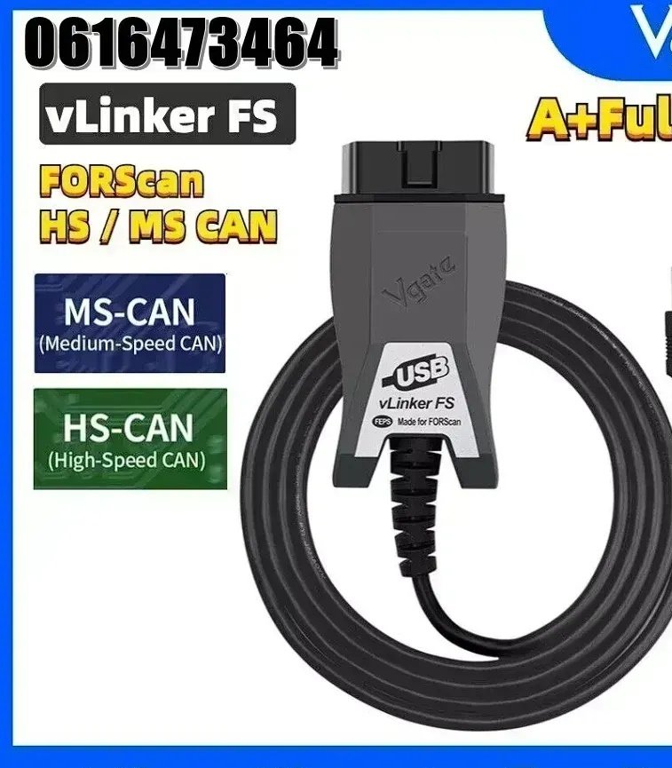 Vgate vLinker FS USB OBD2 Диагностический Адаптер Ford Mazda FORScan