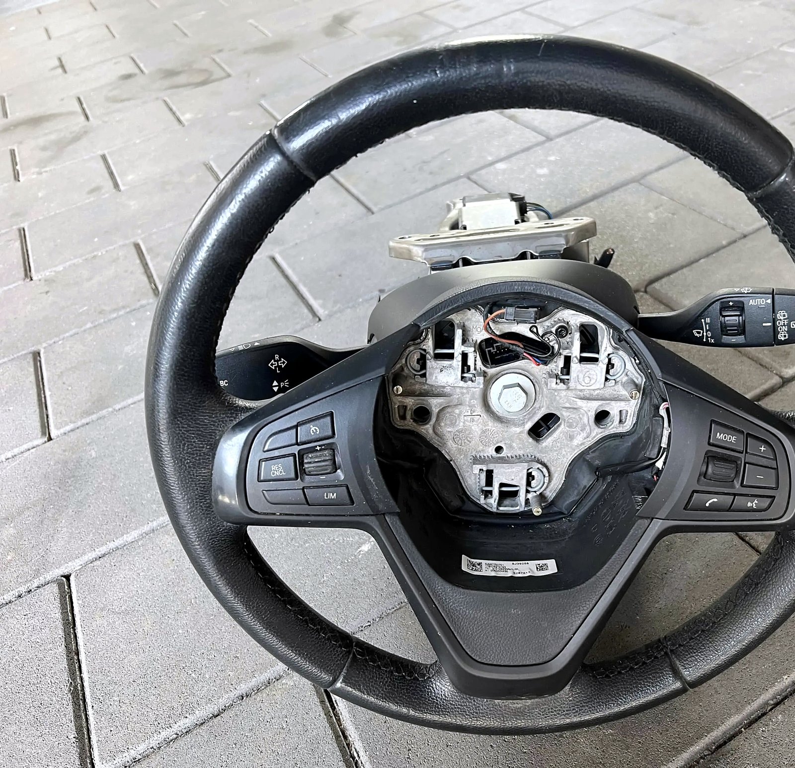 BMW X1 steering wheel, gun, handles
