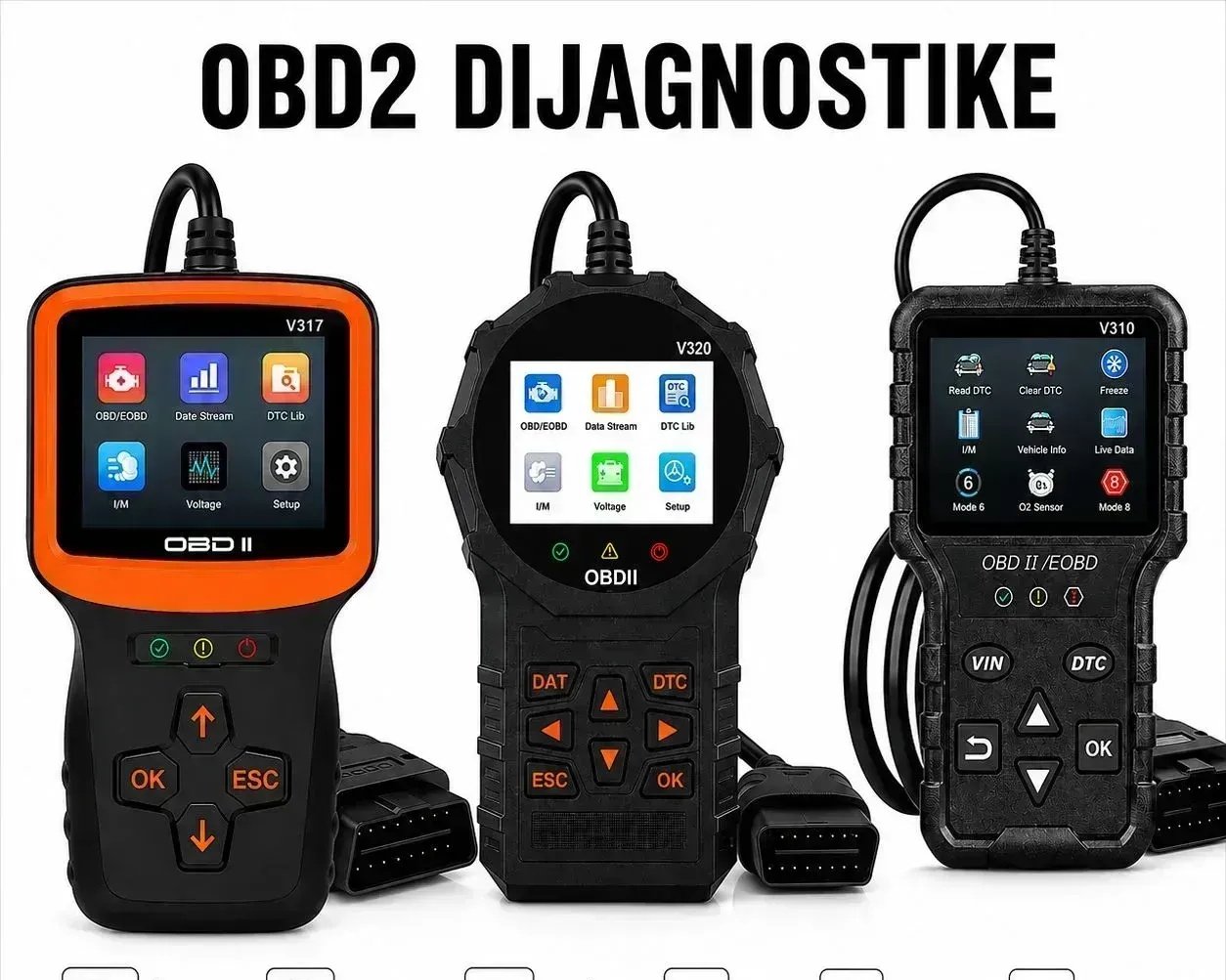 OBD2 Auto Diagnostic Scanner V317, V320, V310