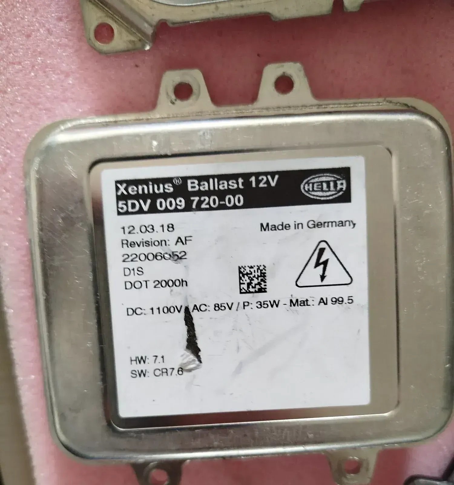 Xenon Ballast Opel Insignia 5DV00972000
