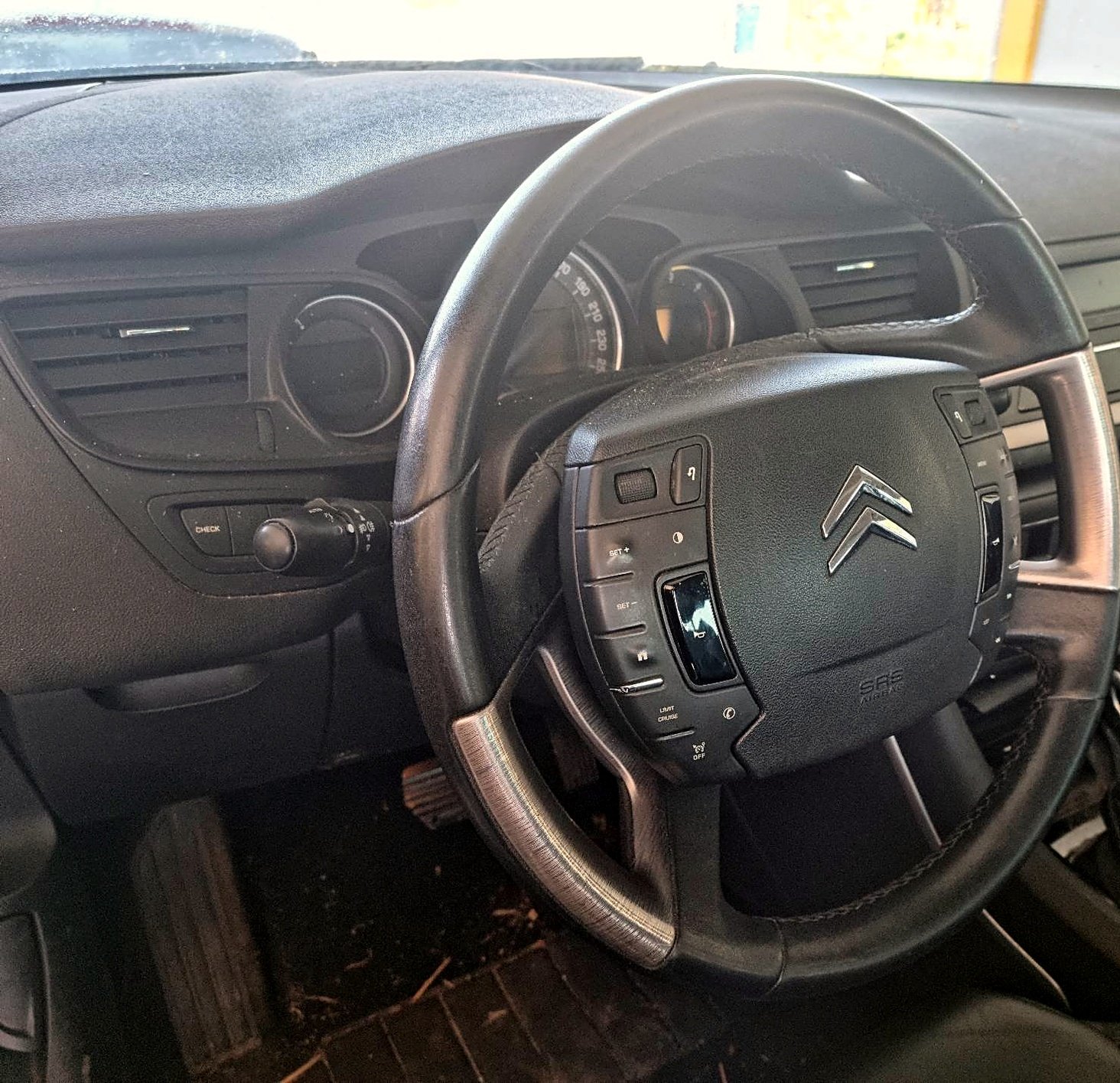 Leather steering wheel Citroen C5 X7