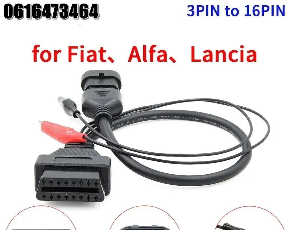 FIAT 3-pin na OBD2 adapter