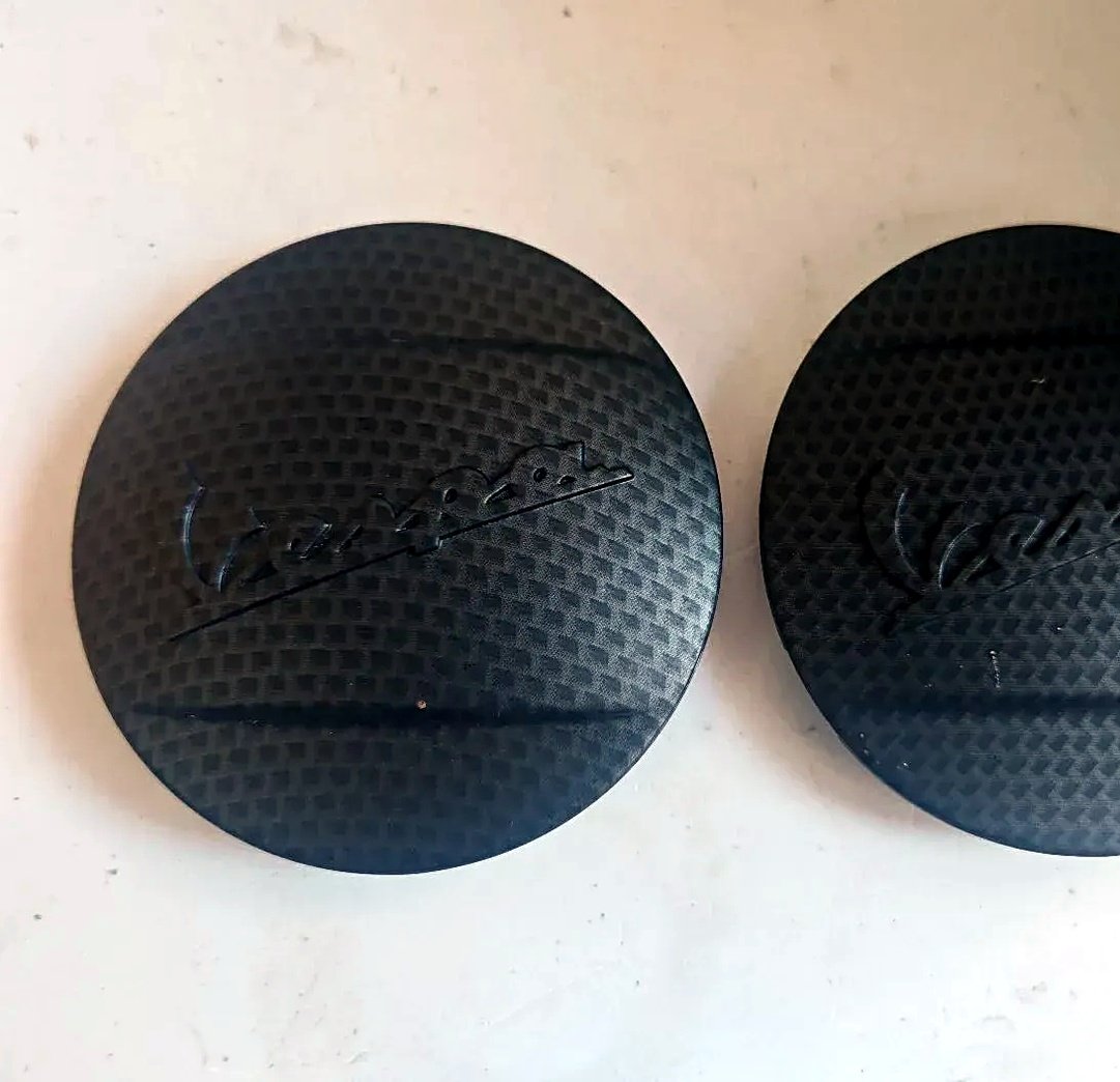 Vespa GTS seat cover (rear cover) black carbon